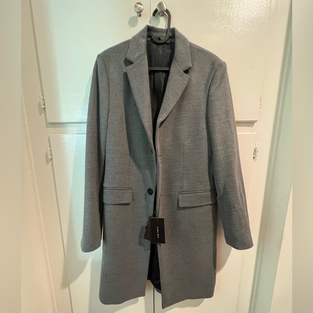 Grey overcoat
